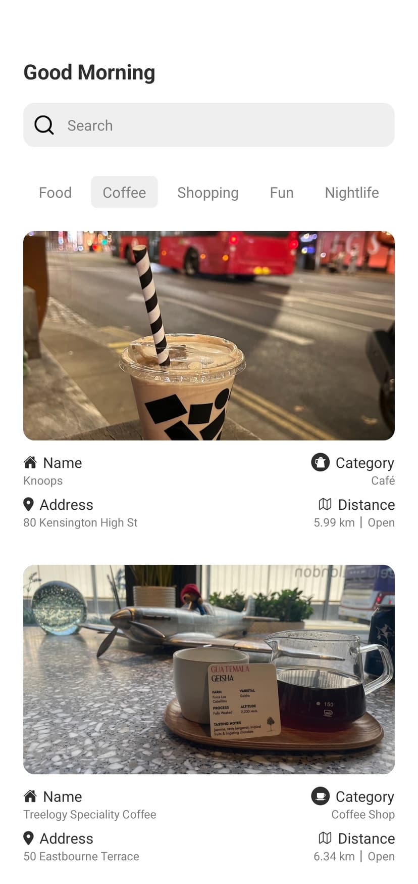 Places Finder app